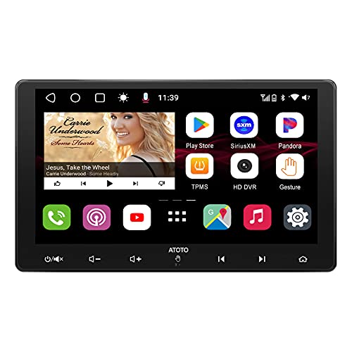 [IAH10D/10.1inch QLED Display] ATOTO S8 Ultra Plus S8G2119UP-N in-Dash Navigation, Dual Bluetooth w/aptX HD,Gesture Operation,Wireless Phone Link,VSV&LRV,Built-in 4G Cellular Modem, 6GB+128GB