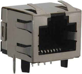 1-406541-1 Jack Modular Connector 8p8c (RJ45, Ethernet) 90Â° Angle (Right) Shielded, EMI Finger Cat5