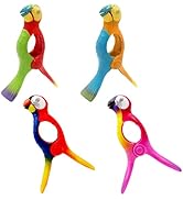 4 PCS Beach Towel Clips, Heavy Duty Towel Clip, Cute Beach Towel Clips for Beach Chairs, Flamingo...