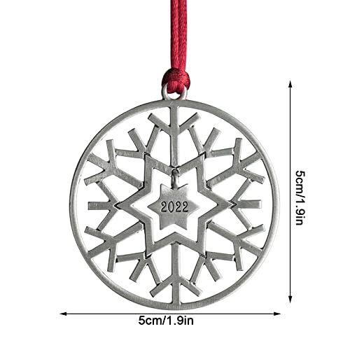 Solid Pewter Christmas Tree Ornament - Christmas Decorations, Hanging Metal Ornament Xmas Gifts For Family, Lovers, Friends (A13) #TOP2