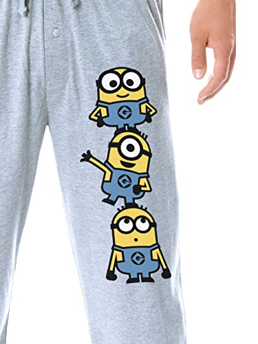 Despicable Me Mens' Minions Chibi Character Soft Sleep Pajama Pants2