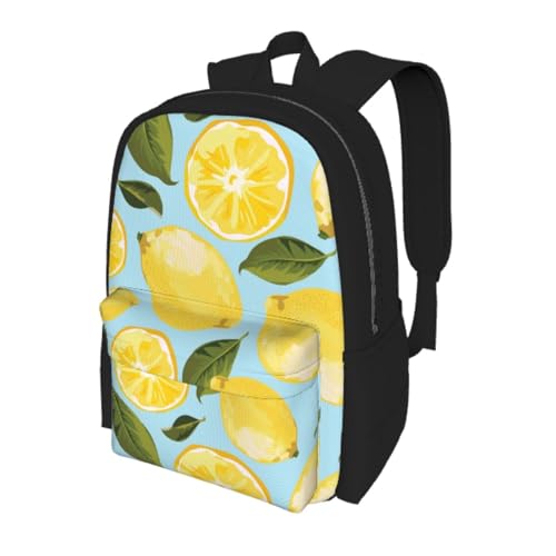 Sac à dos universitaire jaune citron The ArtsSchool avec compartiment PC - 7