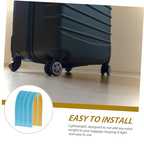 4pcs Silicone Luggage Wheel Covers Stylish Noise-reducing for Suitcase Wheels Lightweight for Travel and Extended Use Sports Car Design2