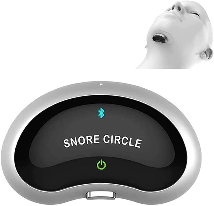 Smart Snore Stopper Device Electronic Anti Snoring Circle with Bluetooth and APP Records Provide You with a Comfortable Night of Sleep : Health & Household