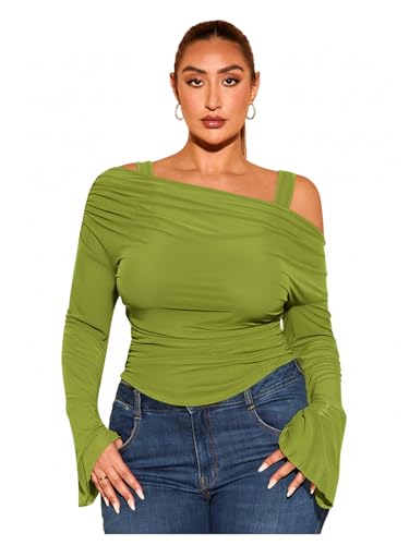 Lime Green Off-Shoulder Top