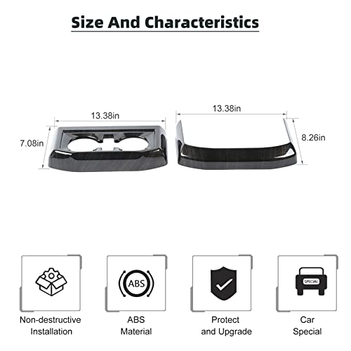 Portavasos trasero para Ford F150 2021-2023, 2 piezas miniatura 3