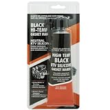Silicone RTV Noir Haute Température 105 g, Pâte à Joint Flexible pour Moteur Auto et Moto, Résistant à l’Huile, Eau et Antigel, Étanchéité jusqu’à 315°C