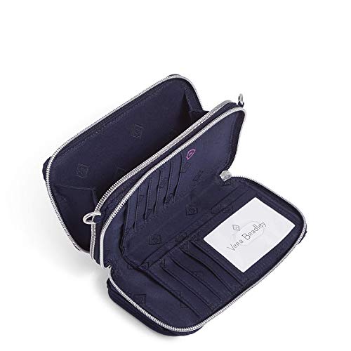 Vera Bradley Women's Performance Twill All In One Crossbody Purse With Rfid Protection, Classic Navy, One Size #TOP2