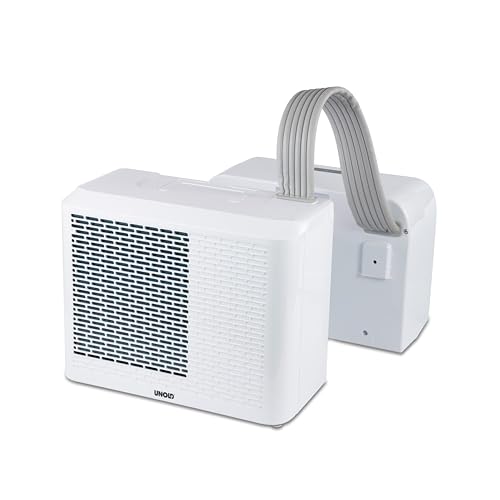 Unold Mobilny klimatyzator typu split 5K 86320 – 5000 BTU / 1,5 kW, 3 w 1 chłodzenie, osuszanie, wentylacja, wyświetlacz LED, timer, cicha praca 44 dB, do przyczep kempingowych i małych pomieszczeń