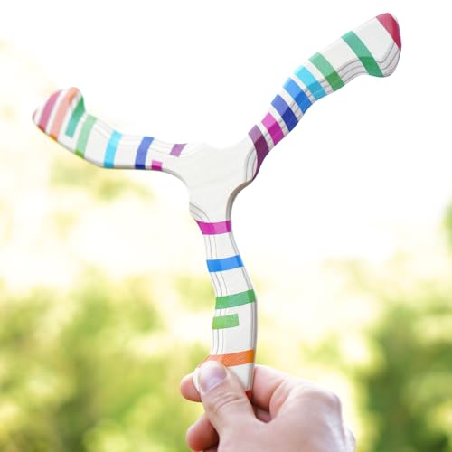 Returning Boomerang for Beginners – Easy to Throw, Boomerang That Comes Back, Handcrafted Returning Flying Toy Made of Plywood, Fun Outdoor Game, Thin, Lightweight and Safe to Use - Thumbnail 4