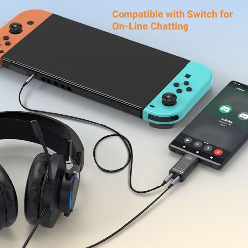 Image of Cubilux AM-C1 Game Audio & Chat Mixer for Mixing Gameplay Audio (Gaming Console /Controller) and Voice Chat (USB C Phone Laptop) to 1 Headset, Compatible with Switch Xbox One /360 PS4 /PS5 Discord