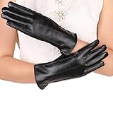 Lederhandschuh, kaltes Wetter, mit Fleece gefüttert, Handwärmer...