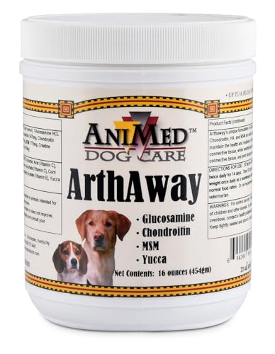 AniMed Arthaway Powder Joint Tissue Supplement for Dogs, 16-Ounce