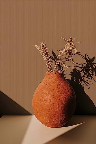 marburg papier peint marron rayures papier peint intissé pour salon ou chambre à coucher Made in Germany 10,05 x 0,70 m