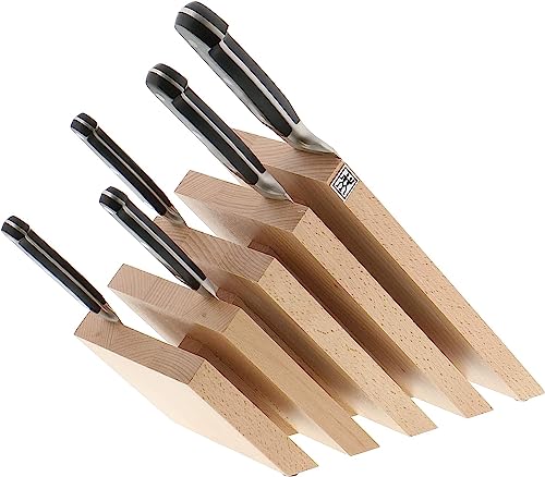 Zwilling Italian Slanted Magnetic Knife Block - Natural Beechwood #TOP2