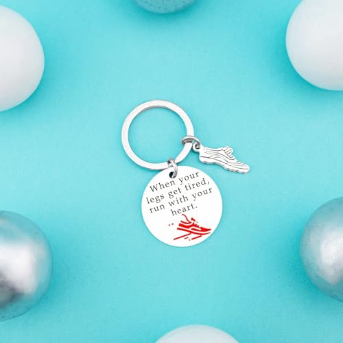 Image of Track and Field Gifts for Runners Keychain Running Accessories for Men Cross Country Gift Running Gifts for Runners