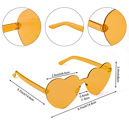 Image of PLULON Orange Short Bob Wig and Sunglass Set, Neon Short Bob Wig Sunglass Pack Costume Colorful Cosplay Wig Hairpieces for Bachelorette Neon Party Favors, Halloween Decorations