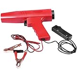 With a strobe lamp. By simply setting the desired time point on the strobe lamp and by connecting the ignition time mark to the ignition line, you can use this ignition light gun to determine the optimal time of the ignition.