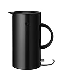 Stelton Wasserkocher EM77 - Elektrischer Kocher, Wasserkessel, Teekanne - Schnell kochend, niedriger Energieverbrauch, entnehmbarer Kalkfilter, Sicherheitsschalter - 1,5 Liter, Schwarz, EU-Stecker...