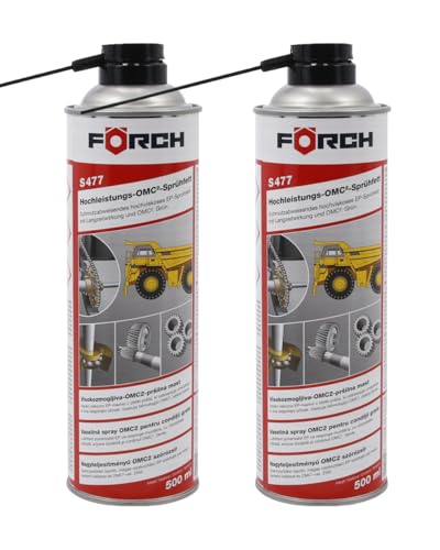 Grasa Líquida Spray 500ml S477 - Pack 2 unidades| Lubricante de Alta Resistencia Cadenas, Moto, Bici, Kart, Maquinaria pesada - Resistente al Agua Salada y Suciedad, Anticorrosiva