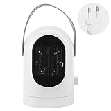 600W Portable petit radiateur sous le bureau Rotation à 180 ° Chauffage rapide plus chaud sans bruit bureau bureau maison(EU)