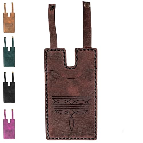 Western Boot Wallet with Snap Strap, Leather Boot Credit Card Holder for Women, Small Wallet with Snap Fastening (1pcs Tawny)