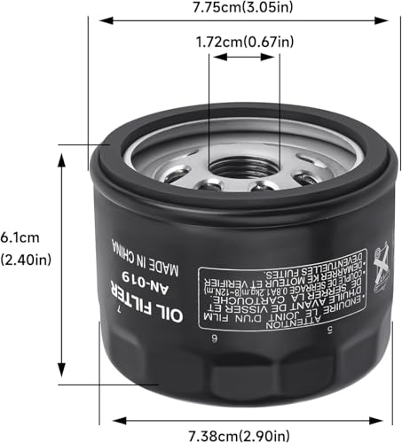 Image of 1 Pack 12 050 01 Oil Filter for Kohler 7000 Series Engine 12-050-01-S 1205001S KH-12-050-01-S 12 050 01-S1, Lawn Mower Oil Filter for Cub Cadet XT1 Compatible with Craftsman Troy Bilt Bronco