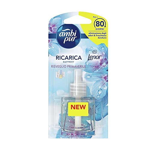 Ambi Pur Risveglio Primaverile Ricarica Diffusore Elettrico Per Ambienti 20 Ml, Per Rimuovere Gli Odori