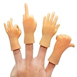 【Paket】Eine Packung enthält 8 winzige Hände (4 linke Hände und 4 für rechte Hände), 4 verschiedene Stile.Gleiche Größe und Farbe.