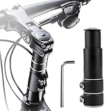 Lenkererhöhung Fahrrad, Fahrradlenker Erhöhung, Fahrradlenker Vorbau, Fahrrad Gabelschaftverlängerung Gabelschaftverlängerung mit Sechskantschlüssel für 28,6 mm MTB Rennrad Stadträder Schwarz