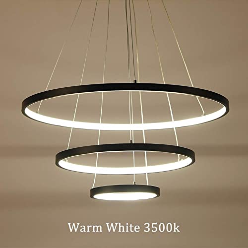 Lustre suspension LED moderne en aluminium brossé et diffuseur acrylique premium à télécommande
