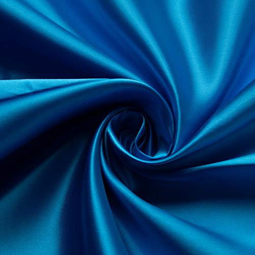 東レ シルックサテン 生地 約122cm×1mカット Col.33 ブルー系 T880-1