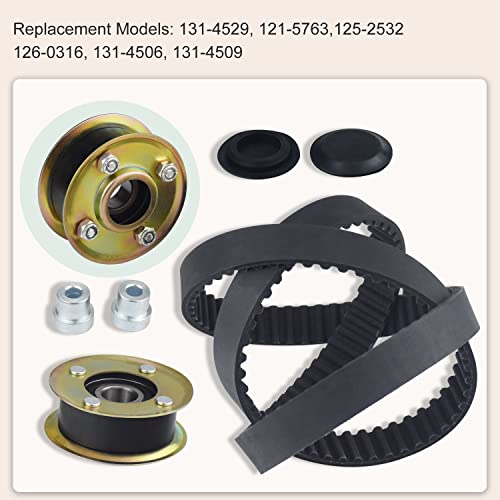 131-4509 125-2532 Mower Idler Pulley & 120-3335 Belt Kit for Toro 30" Deck TimeMaster Tractors 126-0316, 131-4506, 131-4529, 121-5763, Fits Model 20199, 20200, 20975, 20977, 20978, 21199, 21200.etc. - Thumbnail 7