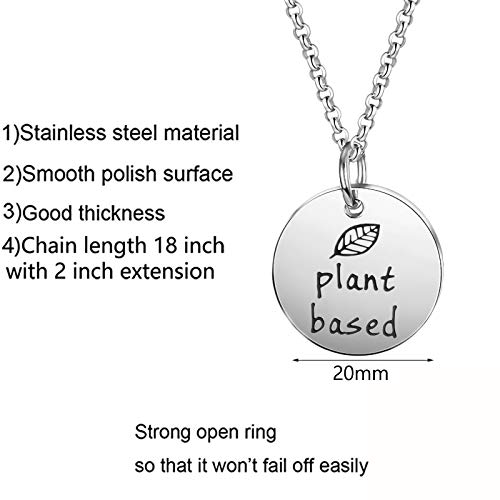 Image of Plant Based Vegan Charm Bracelet Vegetarian Jewelry Vegan Gift
