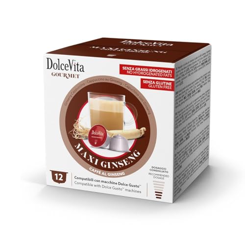 36 Capsule Dolce Gusto MAXI GINSENG DOLCE VITA - Senza Glutine - Compatibili con Macchine sistema Dolce Gusto -