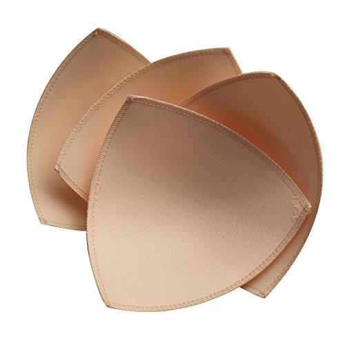TopBine Bra Pads Inserts (2 Pairs C/D Beige, C/D)