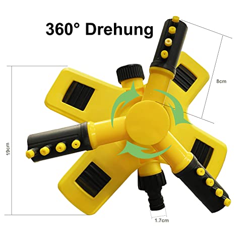 Lumstar Wassersprinkler,Sprinkler Spielzeug für Kinder,Wasserspielzeug Garten,Rasensprenger,Wassersprenger,Outdoor,X Form