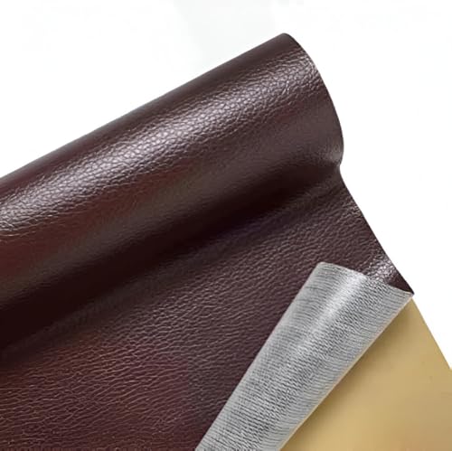 Image of TOPSELLERS Leather Repair Patch with Extra Strong 4 Glue Tube - Premium Self-Adhesive Leather for Sofas, Car-Bike Seats, Chairs, and More - High Durability and Proven Repair Solution (BROWN-4)