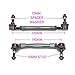 Godspeed SB-TR-140 Universal Adjustable Sway Bar End Links, Stud 2 Stud - 190mm-240mm, 10mm Stud w/ 12mm Spacer Washer