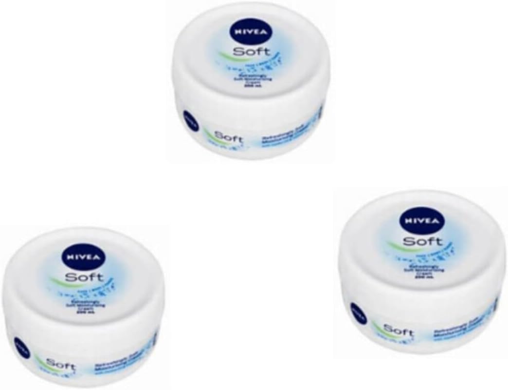 NIVEA Soft El Kremi, 200 ml, 3'lü Paket, Nemlendirici