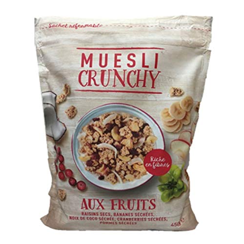 Muesli crujiente de frutas - paquete 450g