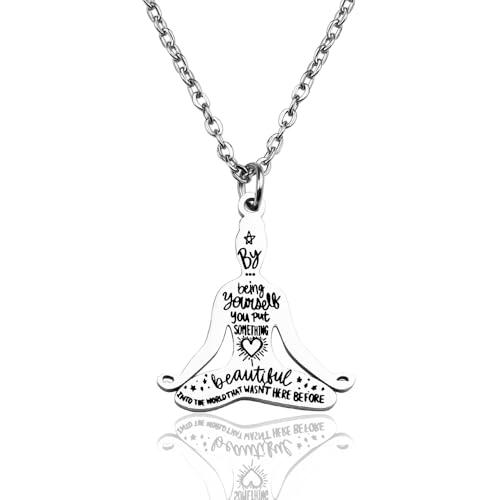 Inspirational Yoga Necklace Yoga-Themed Gifts for Yogi