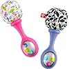 Fisher-Price Newborn Toys Rattle ‘n Rock Maracas, 2 Soft Musical Instruments for Developmental Play Babies Ages 3+ Months, Pink & Purple