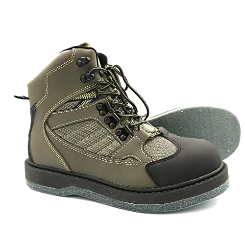 Lurewilder Men's Wading Boots Felt Sole For Fly Fishing Felt Outsole Wading Shoes Fly Fishing Footwear Wading Boots For Men Size 11 #TOP1