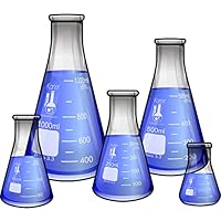 Algopix Similar Product 2 - Karter Scientific Glass Flask 5 Piece