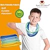 Chew Necklace for Sensory Kids, 8 Pack Terry Cloth Teething Chewy Necklaces for Boys Girls to Chewing, Absorbent Fabric Bands Sensory Products for Chewers with Autism, ADHD, SPD, fidgeting, Anxiety #2