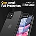 Mootobo for iPhone 11 Case Built-in 2 HD Screen Protectors and HD Lens Protector, Anti-Fingerprint Matte Back 10FT Military Grade Drop Shockproof Phone Case for iPhone 11 6.1 inch – Black