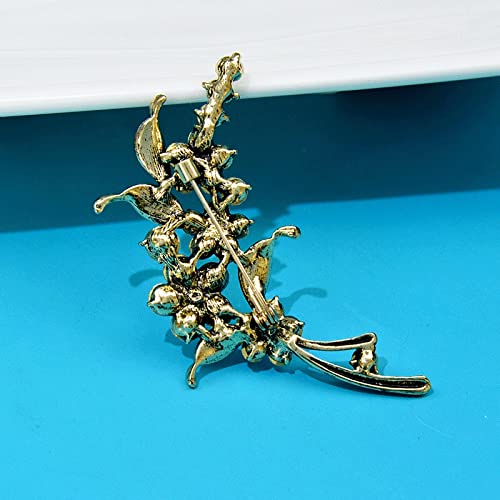 Broches à fleurs en strass d'exception et accessoires de bijoux durables