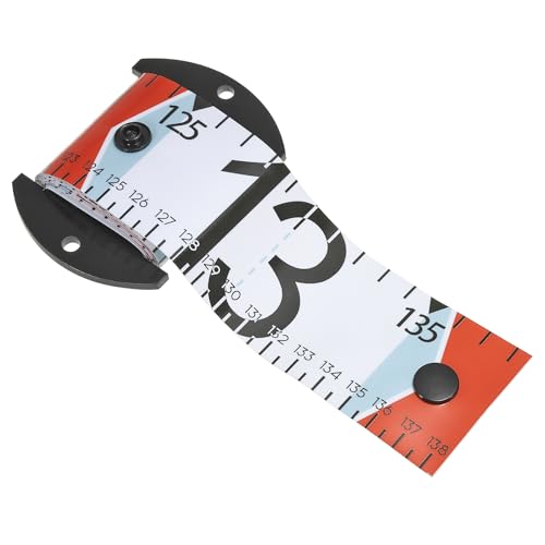 PATIKIL Fish Ruler, 53 Inch Fish Measuring Tape Flexible Waterproof Portable with Winding Shaft for Fishing Boat Kayak Workbench, Red