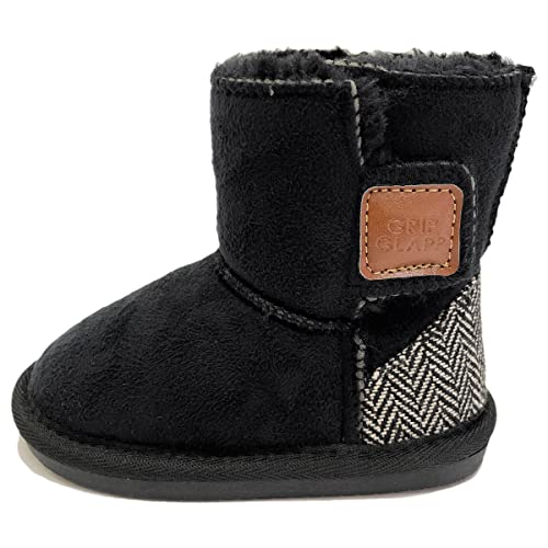 [���ǂ�������] ���[�g���u�[�c �L�b�Y �u�[�c GRIP GLAPP �O���b�v�O���b�v �q�� �C �x�r�[ �Ԃ���� �V���[�g �~�j �j�̎q ���̎q �n�[�t �ۈ牀 �c�t�� �X�m�[�u�[�c �� �u���b�N �L������ ���I ������� (�u���b�N 13cm)